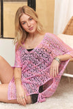 ADORA Crochet Cover Up Tunic Top - Rosa Apparel