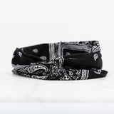 Aili's Bandana Twist Jersey Knit Headwrap – Soft Turban Style Hair Wrap Headband