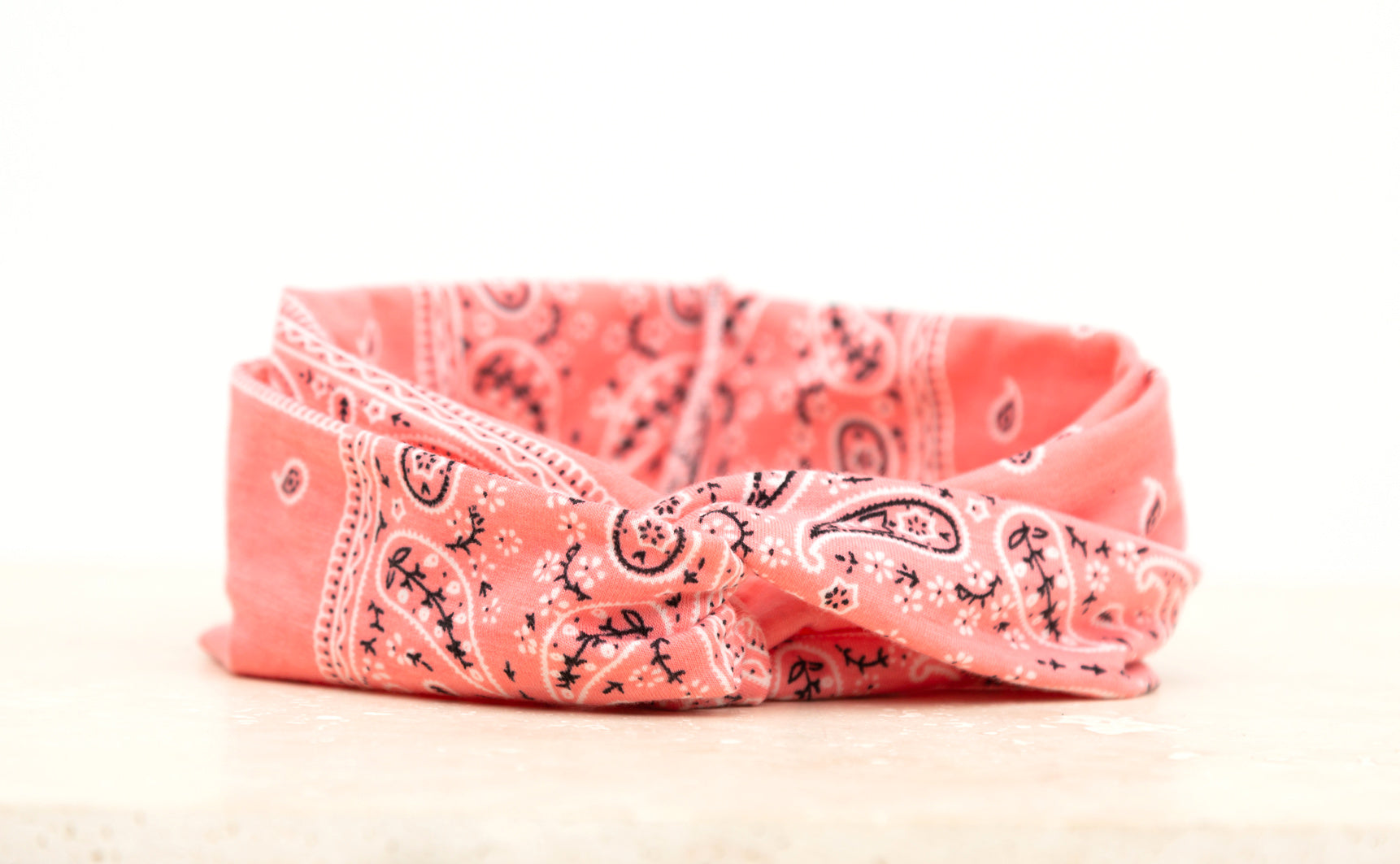 Aili's Bandana Twist Jersey Knit Headwrap – Soft Turban Style Hair Wrap Headband