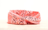 Aili's Bandana Twist Jersey Knit Headwrap – Soft Turban Style Hair Wrap Headband