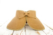 Aili’s Corner Foldable Wide Brim Straw Bow Visor Hat