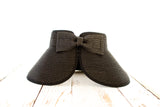 Aili’s Corner Foldable Wide Brim Straw Bow Visor Hat