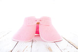 Aili’s Corner Foldable Wide Brim Straw Bow Visor Hat