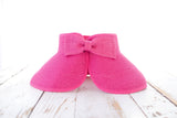 Aili’s Corner Foldable Wide Brim Straw Bow Visor Hat