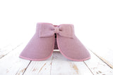 Aili’s Corner Foldable Wide Brim Straw Bow Visor Hat