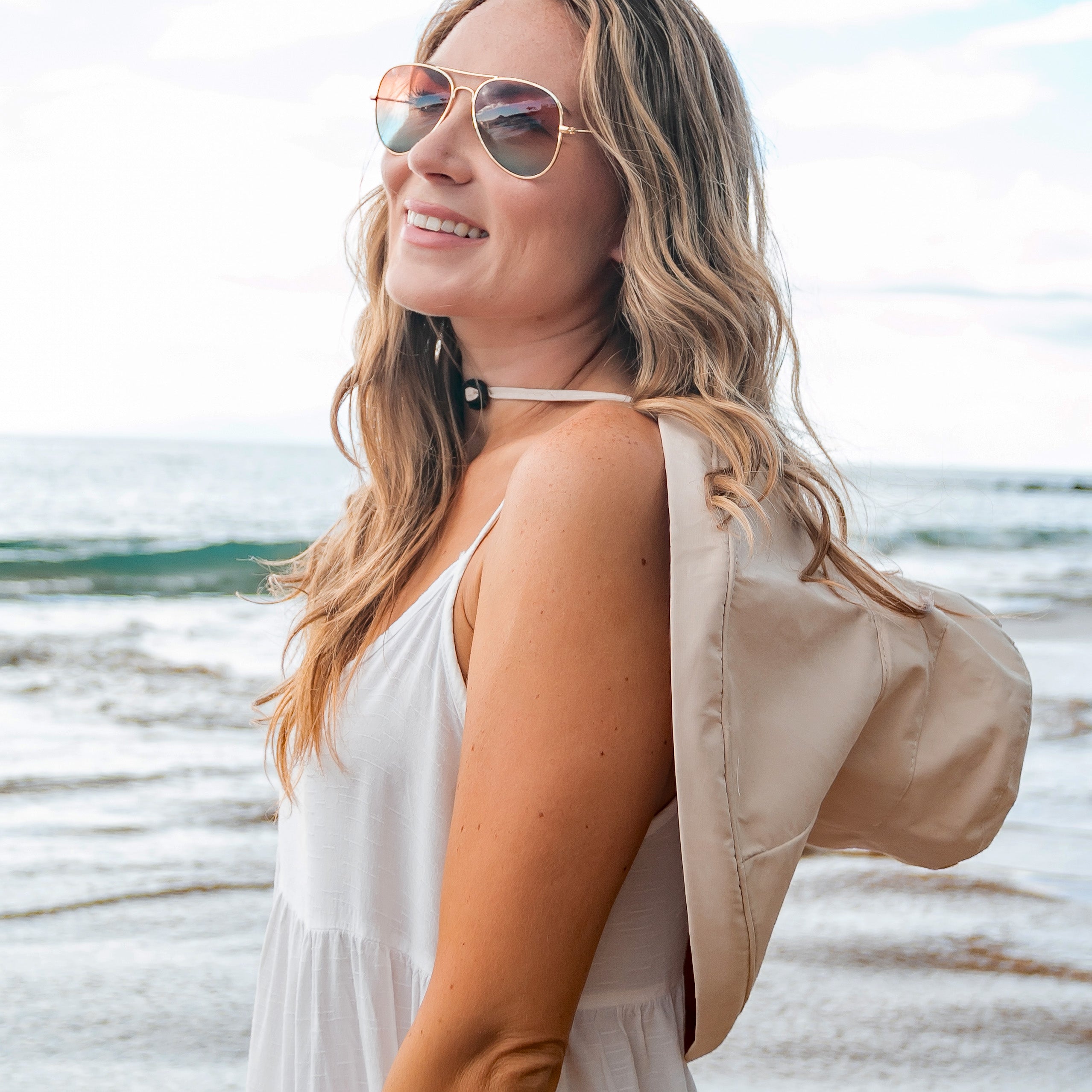 Aili’s Drawstring Cargo Foldable Sun Hat with Wide Brim