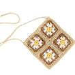 Aili’s Eliza Crochet Straw Crossbody Round Summer Bag