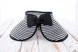 Foldable Bow Stripe Visor