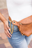 Luxe Convertible Sling Belt Bum Bag - Rosa Apparel