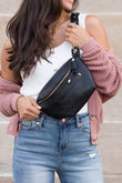 Luxe Convertible Sling Belt Bum Bag - Rosa Apparel