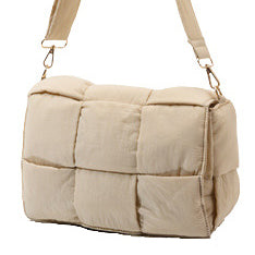 Aili’s Romy Foldover Puffer Crossbody Bag with Removable Zip Clutch