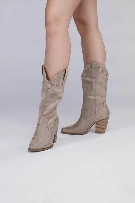 Akito Knee High Heel Boots - Rosa Apparel