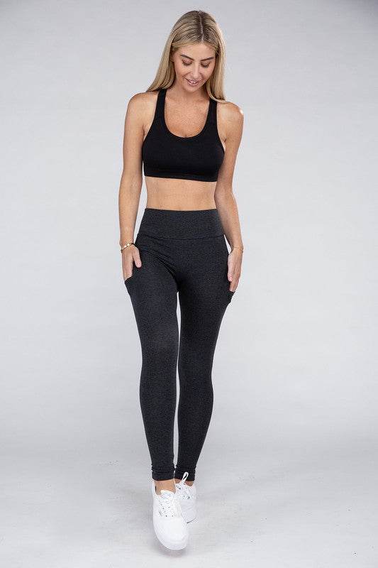 Ambiance Active Leggings Featuring Concealed Pockets - Rosa Apparel