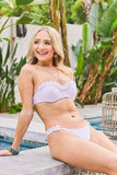 And The Why Frill Trim Bandeau Bikini Swim Set - Rosa Apparel