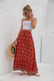 Womens Print Maxi Skirt - Rosa Apparel