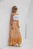 Womens Print Maxi Skirt - Rosa Apparel