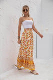 Womens Print Maxi Skirt - Rosa Apparel