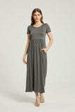 Women's Summer Casual Maxi Dress With Pocket - Rosa Apparel