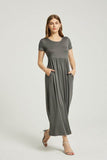 Women's Summer Casual Maxi Dress With Pocket - Rosa Apparel