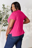 Basic Bae Full Size Round Neck Short Sleeve T-Shirt - Rosa Apparel