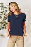 Basic Bae Full Size Round Neck Short Sleeve T-Shirt - Rosa Apparel