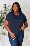 Basic Bae Full Size Round Neck Short Sleeve T-Shirt - Rosa Apparel