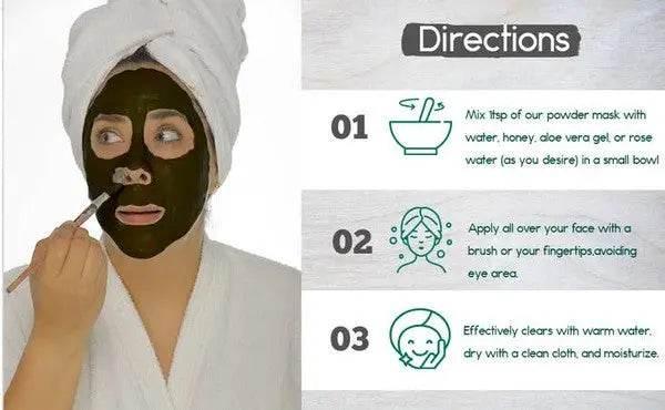 BeNat Activated Charcoal Mask - 4-oz, Smooth Skin, Detox, Cleanse - Rosa Apparel