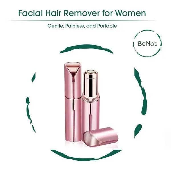 BeNat The Effortless Trio Beauty Kit Facial & Eyebrow Hair Removal & Eyelash Curler - Rosa Apparel