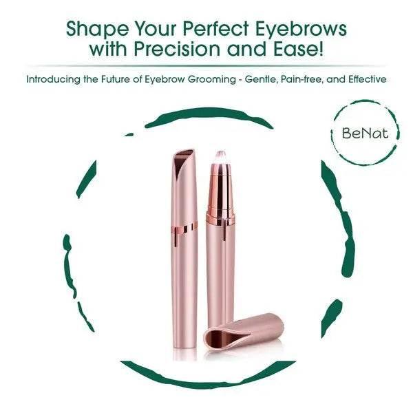 BeNat The Effortless Trio Beauty Kit Facial & Eyebrow Hair Removal & Eyelash Curler - Rosa Apparel