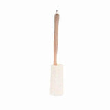 BeNat Natural Loofah Bath Brush with Long Wood Handle Exfoliating Dry Skin Shower Body Scrubber Spa Massager - Rosa Apparel