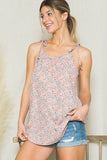 Bead Detail Sleeveless Top - Rosa Apparel