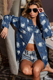 BiBi Washed Tie Dye Denim Jacket - Rosa Apparel
