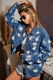 BiBi Washed Tie Dye Denim Jacket - Rosa Apparel