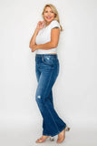 Bytos Full Size High Rise Bootcut Jeans with Pockets - Rosa Apparel
