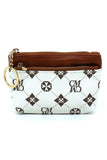 CM Monogram Keychain Coin Purse - Rosa Apparel