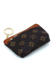 CM Monogram Keychain Coin Purse - Rosa Apparel