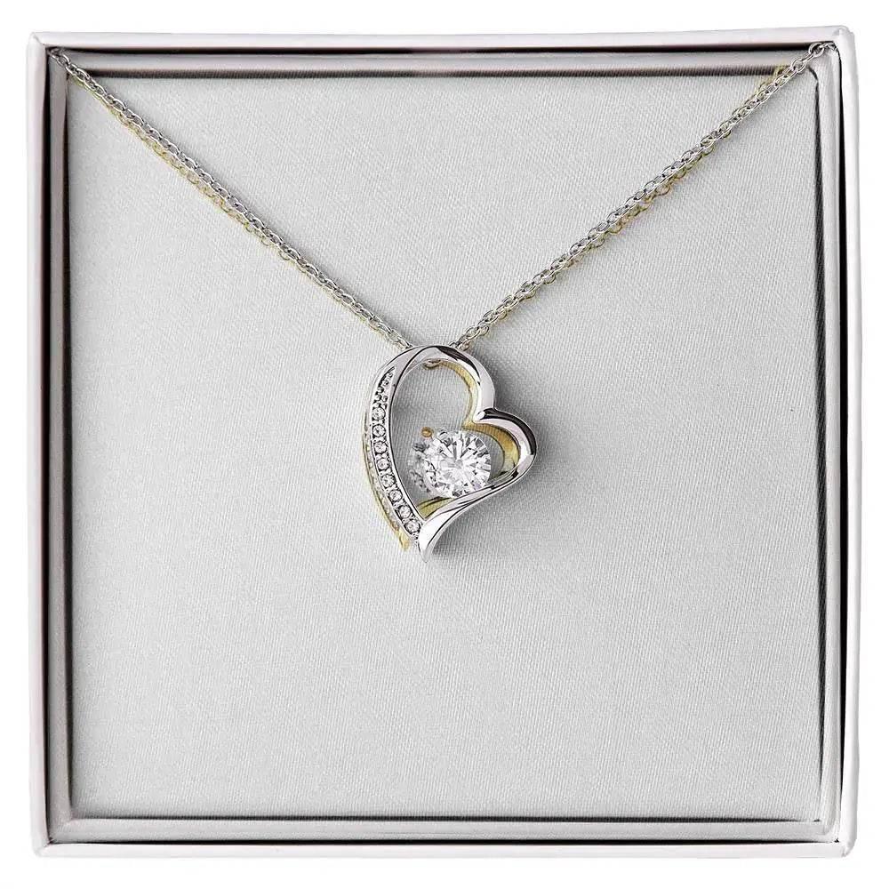 CZ Crystal Forever Love Zircona Necklace - Rosa Apparel