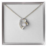 CZ Crystal Forever Love Zircona Necklace - Rosa Apparel
