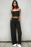 Capella Casual Bustier Cami Top & Slant Straight Pants Set - Rosa Apparel