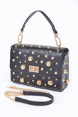 Chic Mix Studs Convertible Top Handle Swing Bag - Rosa Apparel
