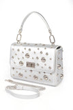 Chic Mix Studs Convertible Top Handle Swing Bag - Rosa Apparel