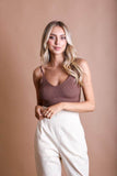 Contour Rib Knit Brami Lounge Top - Rosa Apparel
