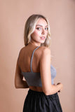 Contour Rib Knit Brami Lounge Top - Rosa Apparel