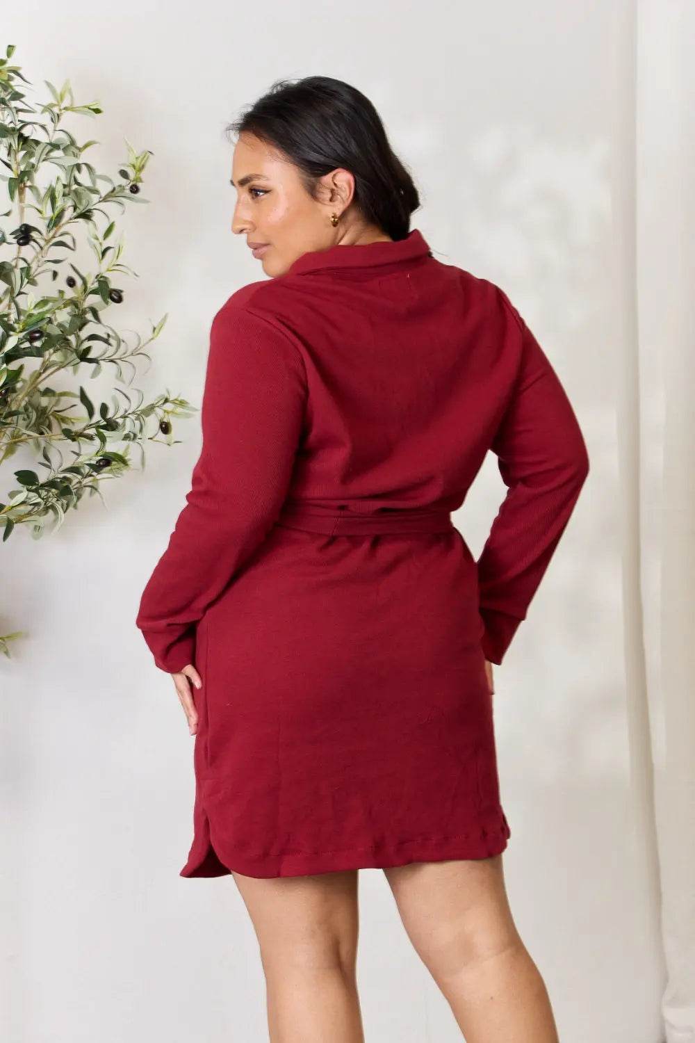 half zip long sleeve dress Softstreme Long-Sleeve Half-Zip Dress