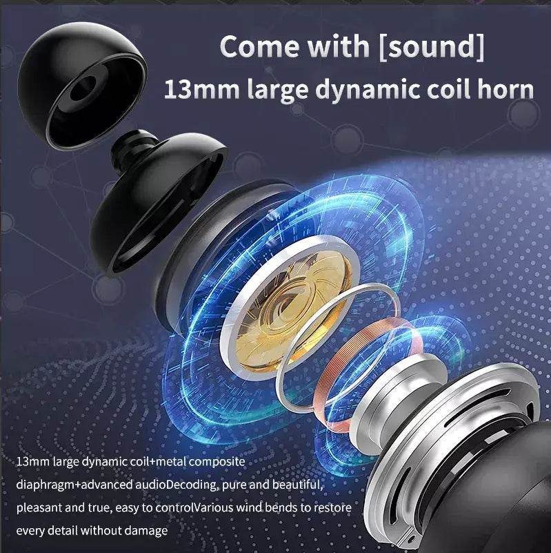 DZ-iTech Wireless Earbuds J8 Pro ANC ENC Double Noise Cancelling Headsets TWS BT5.3 - Rosa Apparel