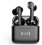 DZ-iTech Wireless Earbuds J5 Pro, ANC+ENC, Noise Cancelling Headsets TWS BT5.3. 36H of Usage time, LCD Power Display - Rosa Apparel