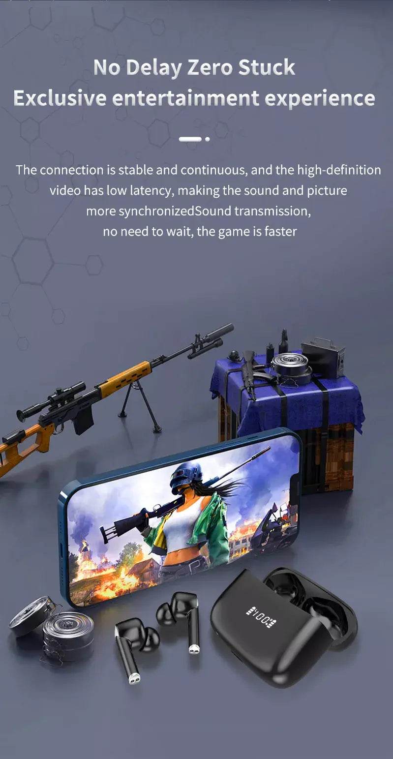 DZ-iTech Wireless Earbuds J8 Pro ANC ENC Double Noise Cancelling Headsets TWS BT5.3 - Rosa Apparel