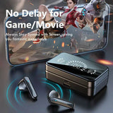 DZ-iTech Wireless Gaming TWS Earbuds S20, 1200mAh Battery, Mirror LCD Power Display - Rosa Apparel