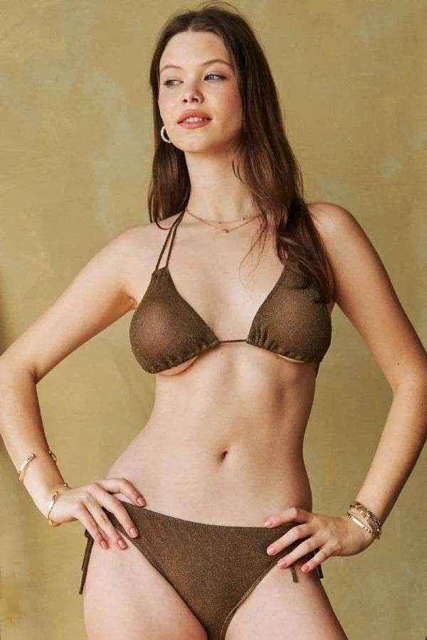 Davi & Dani Halter Skirt Bikini Swim Set - Rosa Apparel