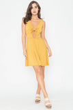 Front Knot Mini Dress - Rosa Apparel